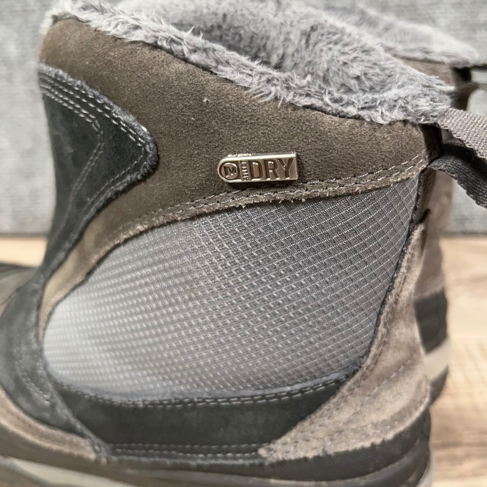 Merrell M-Select DRY Snow Boots Womens 7.5 Suede Waterproof Insulated Zip Black - Picture 7 of 7